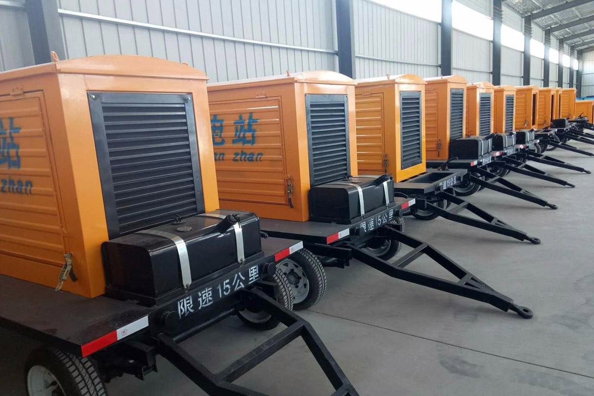 科尔沁右翼中发电机租赁施工现场